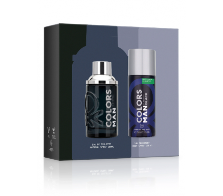 Colors Man Black Eau De Toilette Estuche